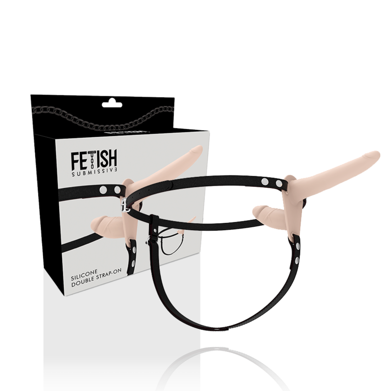FETISH SUBMISSIVE HARNESS - DOUBLE PÉNÉTRATION CHAIR FETISH SUBMISSIVE HARNESS
