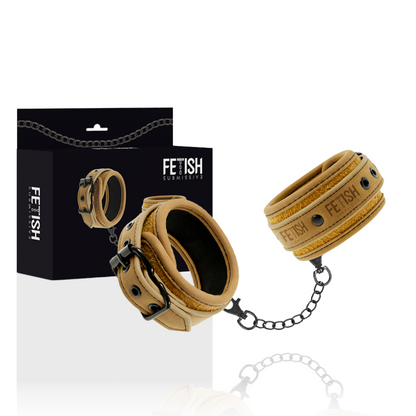 FETISH SUBMISSIVE ORIGIN - MENOTTES EN CUIR VEGAN AVEC DOUBLURE EN NÉOPRÈNE FETISH SUBMISSIVE ORIGIN