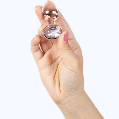 SECRETPLAY - PLUG ANAL EN MÉTAL OR ROSE PETITE TAILLE 7 CM SECRETPLAY TOYS