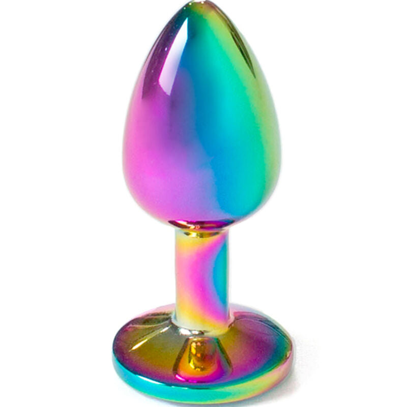 SECRETPLAY - PLUG ANAL EN MÉTAL ARC-EN-CIEL PETITE TAILLE 7 CM SECRETPLAY TOYS