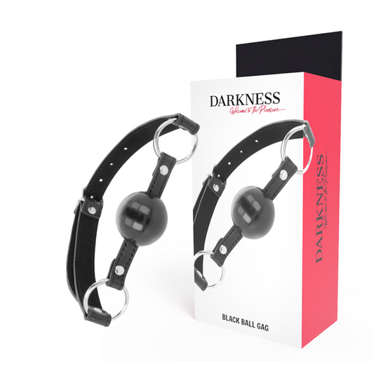 DARKNESS - BÂILLON BOULE NOIRE DARKNESS BONDAGE