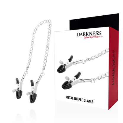 DARKNESS - PINCES À TÉLÉMONS RÉGLABLES EN MÉTAL DARKNESS SENSATIONS