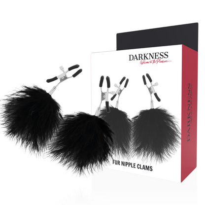 DARKNESS - PINCES À TÉTONS POM-POM 2 DARKNESS SENSATIONS