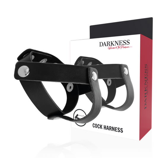 DARKNESS - ANNEAU CUTANÉ POUR PÉNIS ET TESTICULES DARKNESS SENSATIONS