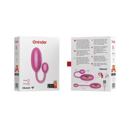 ONINDER - OEUF VIBRANT TOKYO ROSE 7,5 X 3,2 CM APPLICATION GRATUITE ONINDER