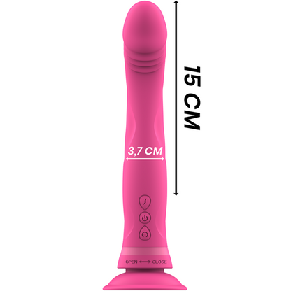 INTENSE - GODE VIBRATEUR EN SILICONE ROSE MICHELANGELO INTENSE FUN TOYS