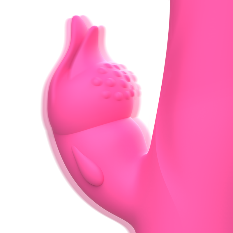 INTENSE - VIBRATEUR JULIO RABBIT SILICONE ROSE INTENSE FUN TOYS