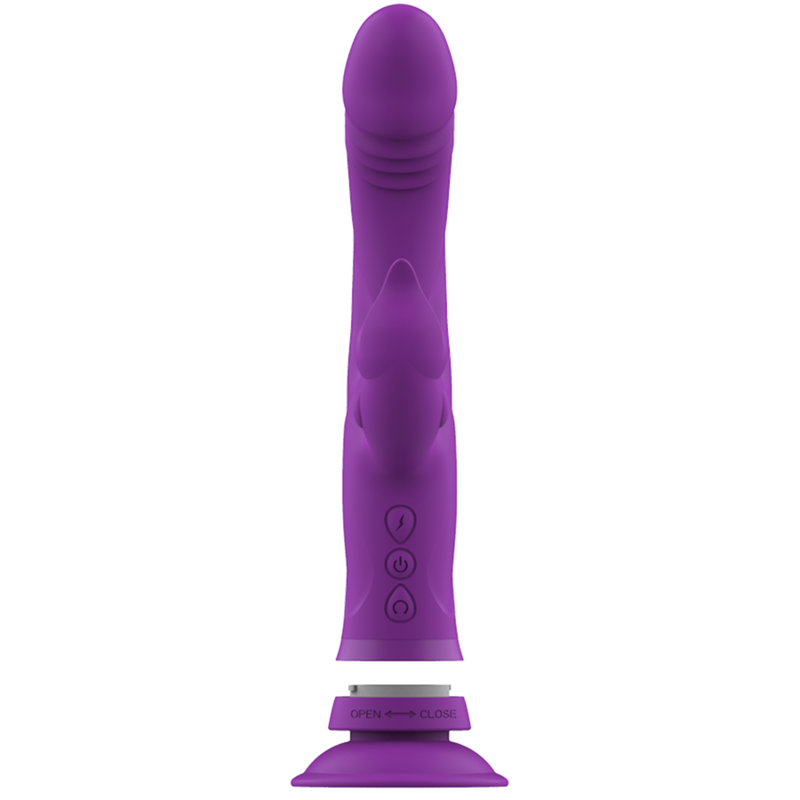 INTENSE - VIBRATEUR EN SILICONE CASANOVA RABBIT TRIPLE MOTEUR VIOLET INTENSE FUN TOYS