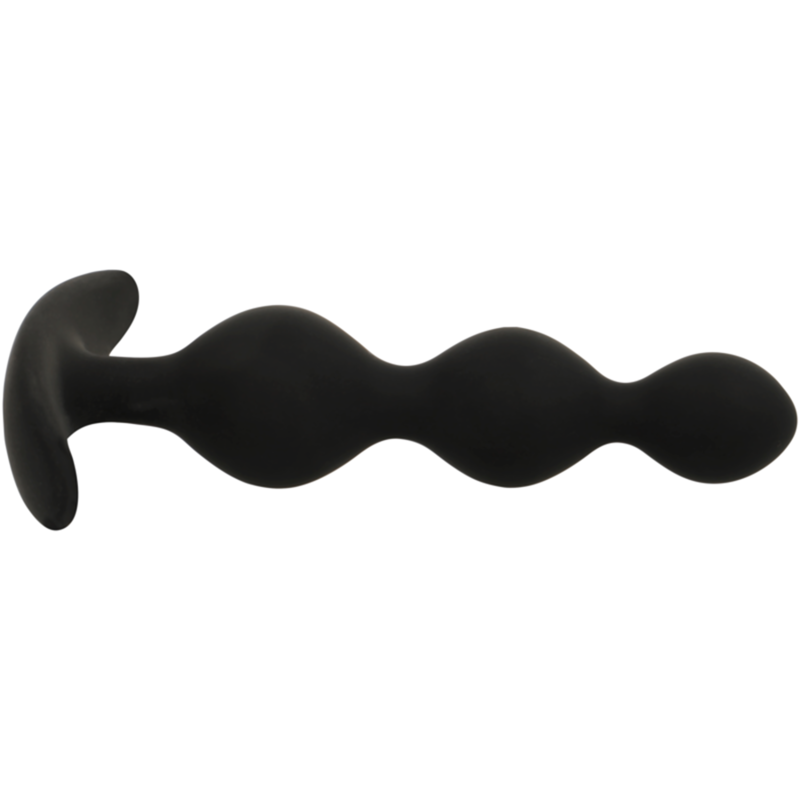 BLACK&SILVER - CHAÎNE À BILLES ANAL RUPERT 10 CM BLACK&SILVER