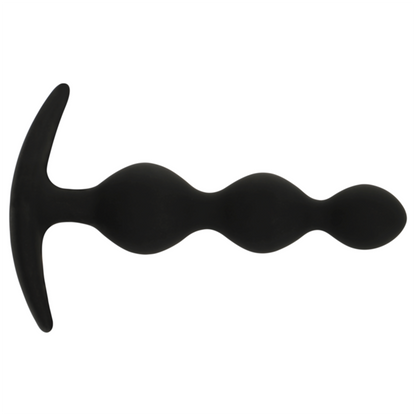 BLACK&SILVER - CHAÎNE À BILLES ANAL RUPERT 10 CM BLACK&SILVER