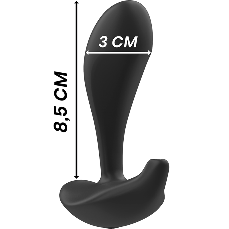 BLACK&SILVER - TÉLÉCOMMANDE EN SILICONE POUR PLUG ANAL DWAYNE BLACK&SILVER