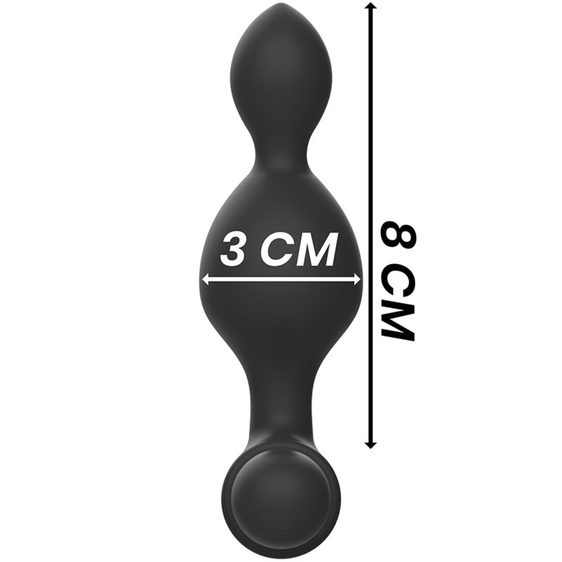 BLACK&SILVER - TUCKER PETITE TÉLÉCOMMANDE POUR PLUG ANAL EN SILICONE BLACK&SILVER