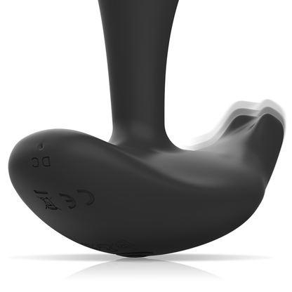 BLACK&SILVER - TÉLÉCOMMANDE EN SILICONE POUR PLUG ANAL DWAYNE BLACK&SILVER