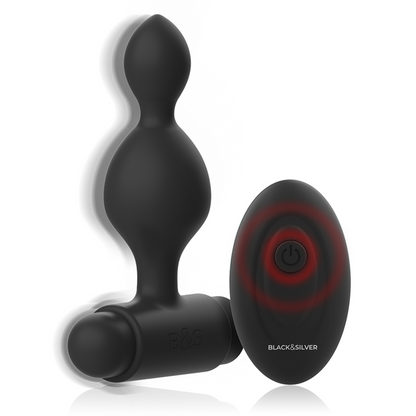 BLACK&SILVER - TUCKER PETITE TÉLÉCOMMANDE POUR PLUG ANAL EN SILICONE BLACK&SILVER