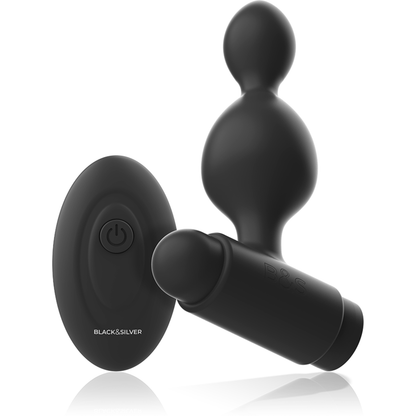 BLACK&SILVER - TUCKER PETITE TÉLÉCOMMANDE POUR PLUG ANAL EN SILICONE BLACK&SILVER