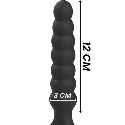 BLACK&SILVER - DILATATEUR ANAL PUISSANT EN SILICONE BOB BLACK&SILVER