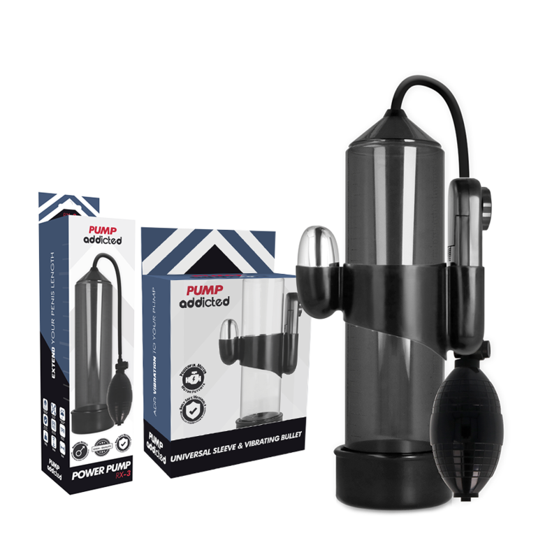 PUMP ADDICTED - VIBRATEUR RX3 NOIR PUMP ADDICTED