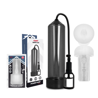 ACCRO À LA POMPE - RX7 NOIRE AVEC MASTURBATEUR PUMP ADDICTED