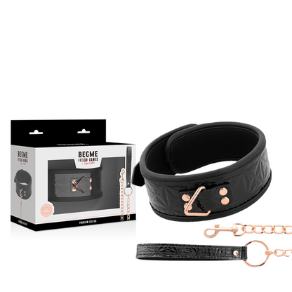 BEGME - BLACK EDITION PREMIUM COLLIER EN CUIR VEGAN BEGME BLACK EDITION