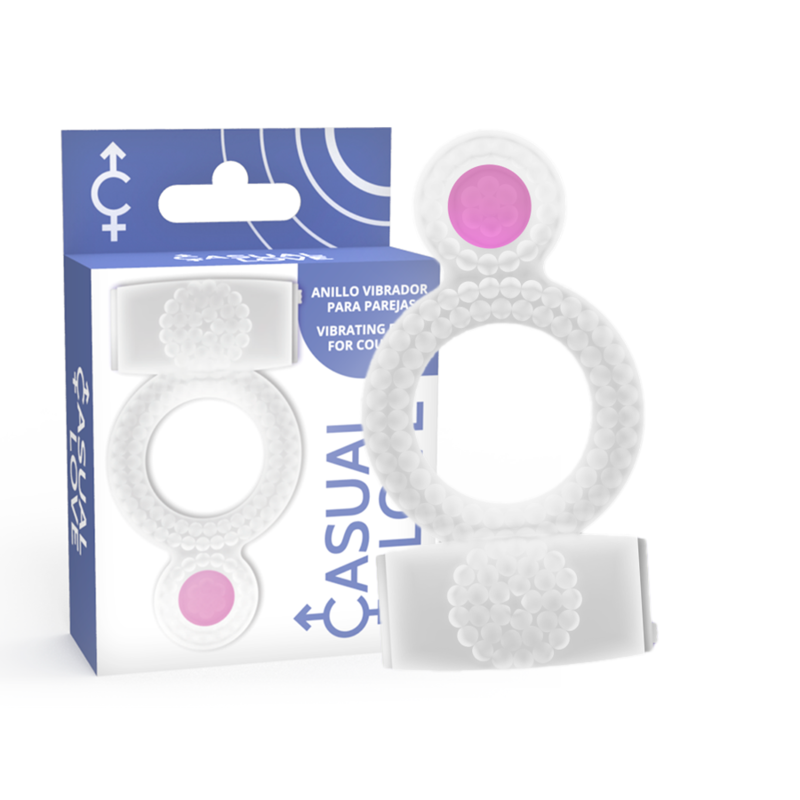 CASUAL LOVE - BAGUE TRANSPARENTE DOUBLE PLAISIR CASUAL LOVE
