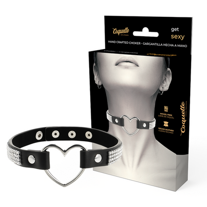 COQUETTE CHIC DESIRE - RAS DE COU EN CUIR VEGAN AVEC COEUR COQUETTE ACCESSORIES