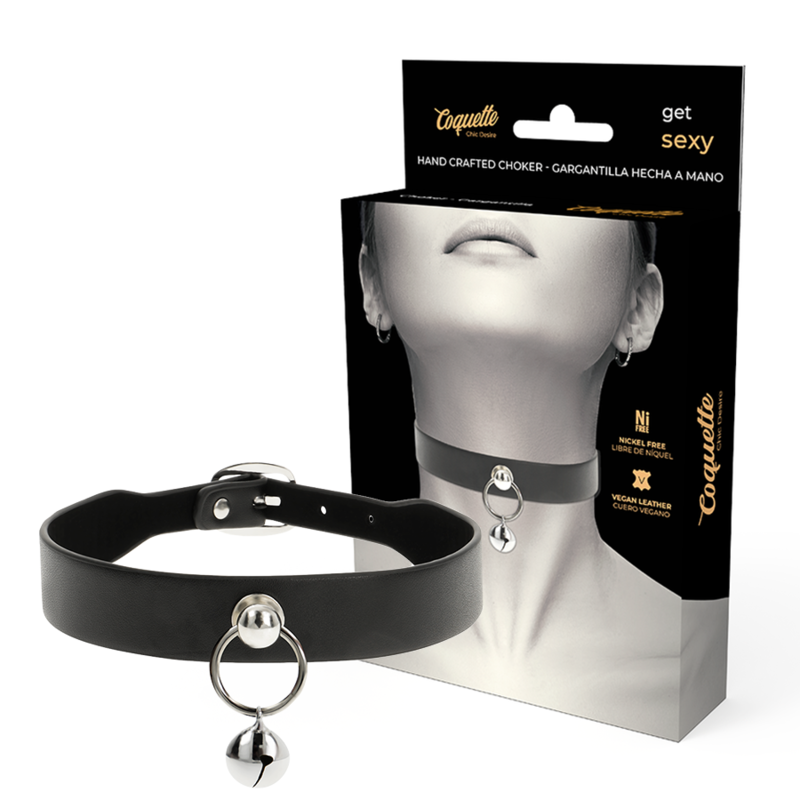 COQUETTE CHIC DESIRE - COLLIER CUIR VEGAN FEMME ACCESSOIRE HOCHET/CERCEAU COQUETTE ACCESSORIES