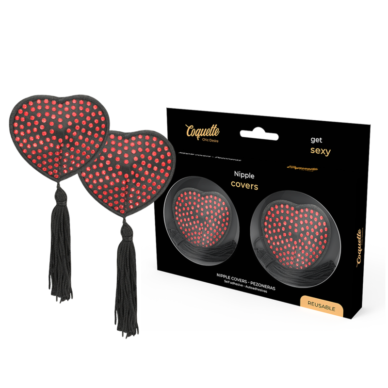 COQUETTE CHIC DESIRE - CACHE-MALINS ROUGE / NOIR COQUETTE ACCESSORIES