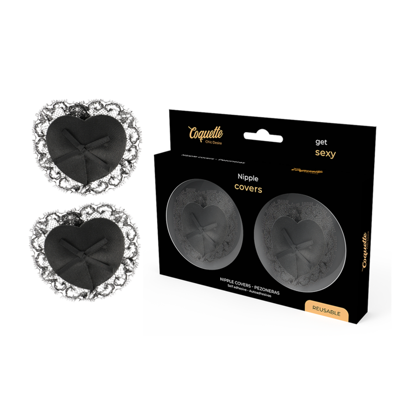 COQUETTE CHIC DESIRE - CACHE-MALINS EN DENTELLE NOIRE COQUETTE ACCESSORIES