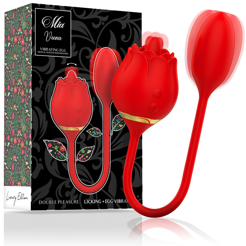 MIA - VIENNA DOUBLE PLAISIR LÉCHANT + OEUF VIBRANT MIA
