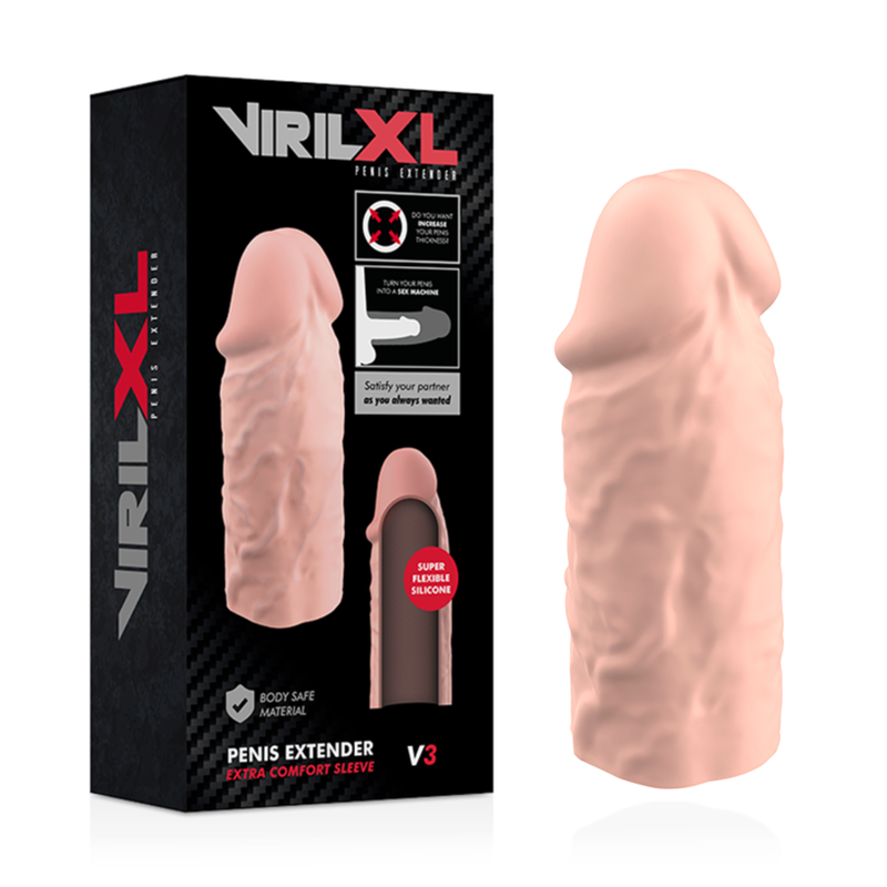 VIRILXL - EXTENSION NATURELLE DU PÉNIS EN SILICONE LIQUIDE V3 VIRILXL