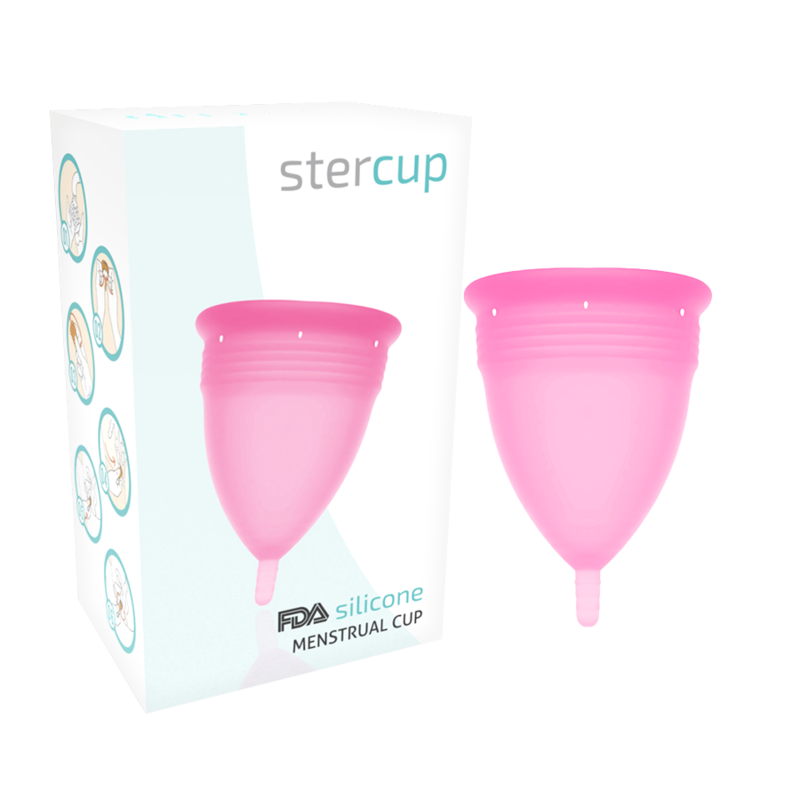 STERCUP - COUPE MENSTRUELLE EN SILICONE FDA ROSE - TAILLE S STERCUP