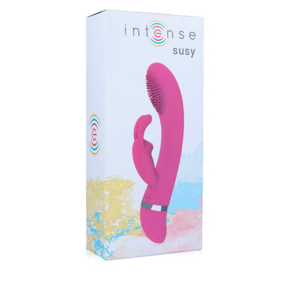 INTENSE - VIBRATEUR OSCILLANT SUSY SILICONE LAPIN ROSE INTENSE FUN TOYS