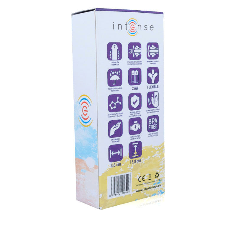 INTENSE - VIBRATEUR OSCILLANT SUSY SILICON RABBIT LILAS INTENSE FUN TOYS