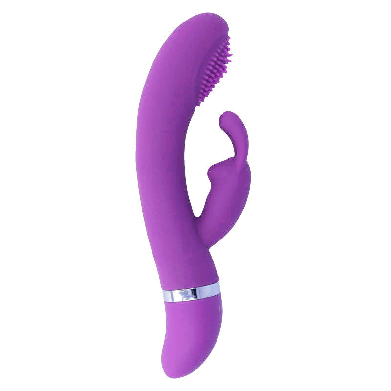 INTENSE - VIBRATEUR OSCILLANT SUSY SILICON RABBIT LILAS INTENSE FUN TOYS