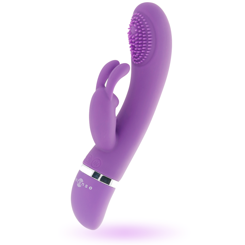 INTENSE - VIBRATEUR OSCILLANT SUSY SILICON RABBIT LILAS INTENSE FUN TOYS