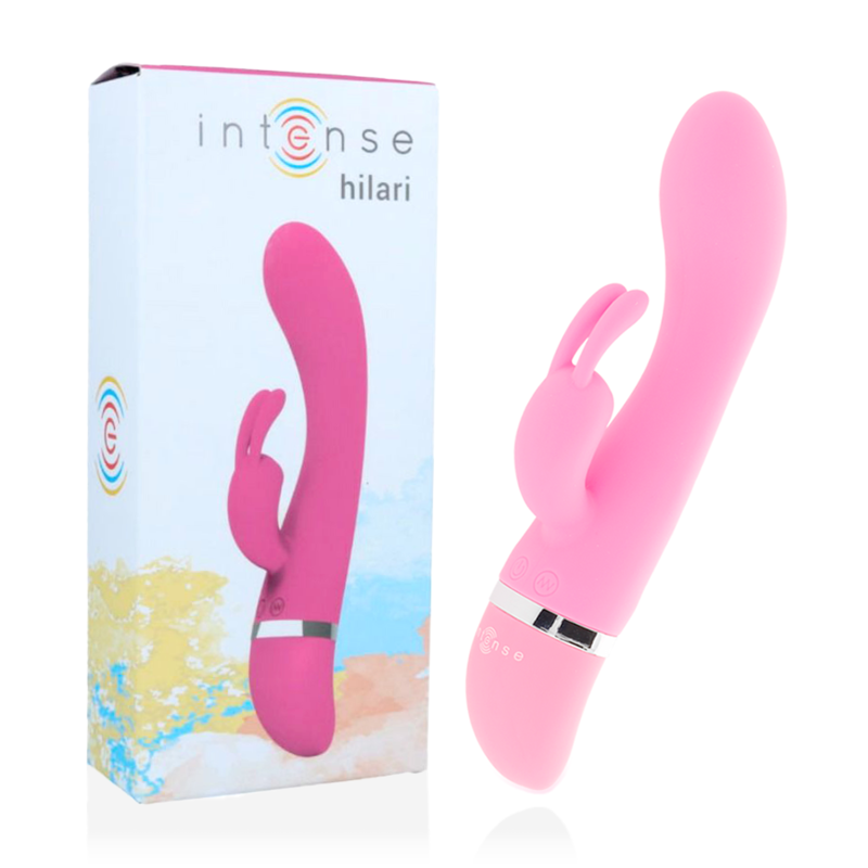 INTENSE - VIBRATEUR DE LUXE EN SILICONE ROSE HILARI INTENSE FUN TOYS