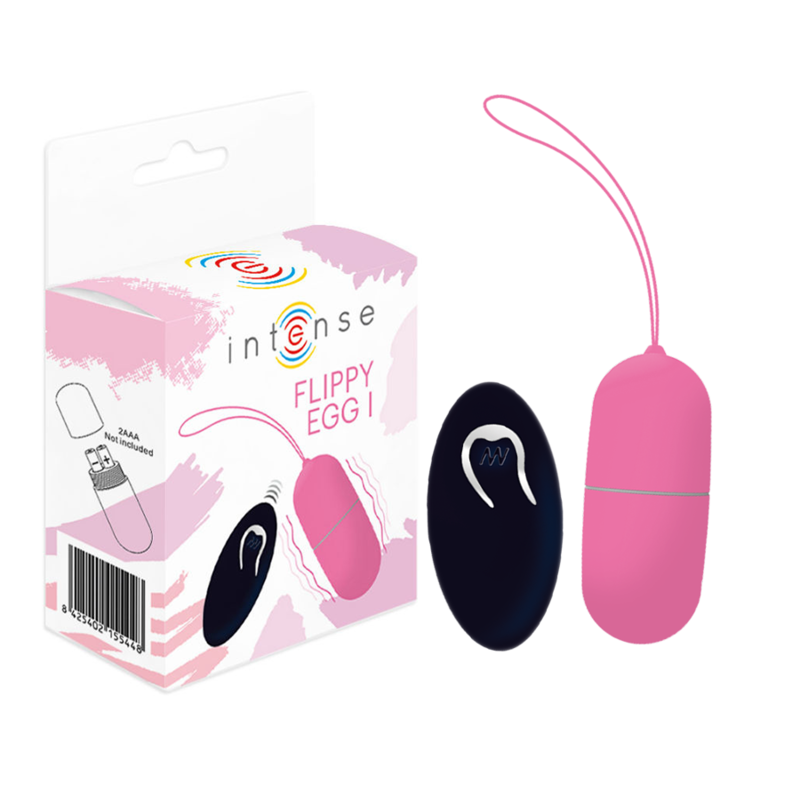 INTENSE - OEUF VIBRANT FLIPPY I AVEC TÉLÉCOMMANDE ROSE INTENSE COUPLES TOYS