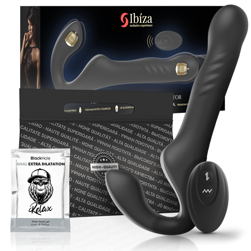 IBIZA - VIBRATEUR SANS SANGLE TÉLÉCOMMANDE UP & DOWN IBIZA TECHNOLOGY