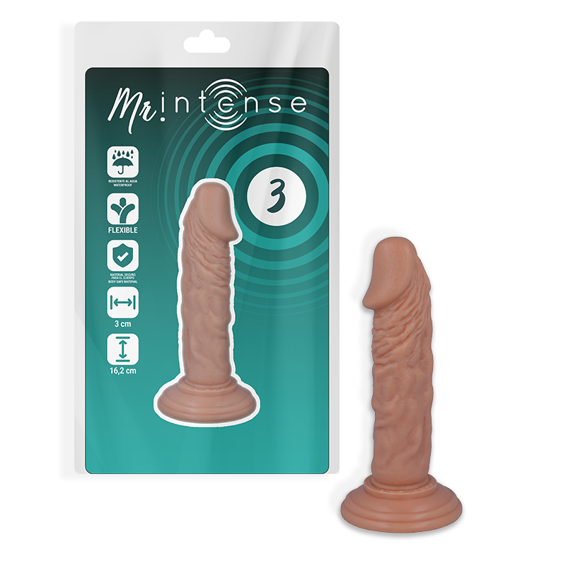 MR INTENSE - 3 PÉNIS RÉALISTE 16.2 CM -O- 3 CM MR. INTENSE