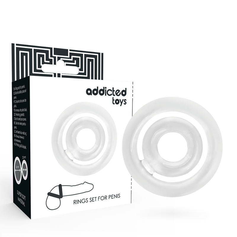 ADDICTED TOYS - POTENZ - PÉNIS C-RING CLAIR ADDICTED TOYS
