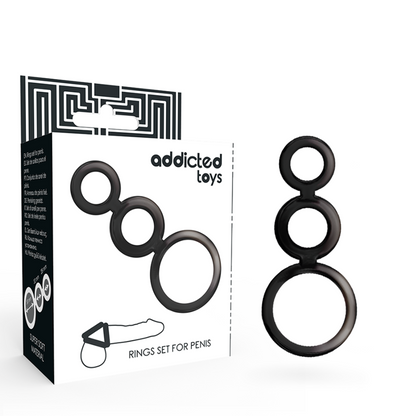 ADDICTED TOYS - ENSEMBLE DANNEAU POUR PÉNIS - FUMÉ ADDICTED TOYS