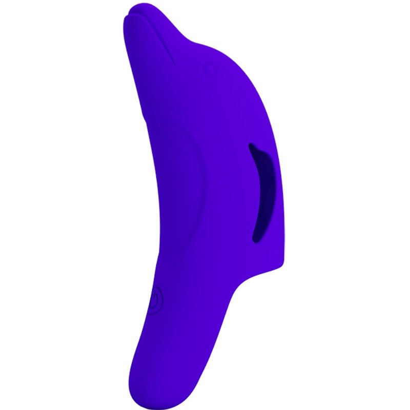 PRETTY LOVE - PUISSANT STIMULATEUR DE DOIGTS BLEU FONCÉ DELPHINI PRETTY LOVE