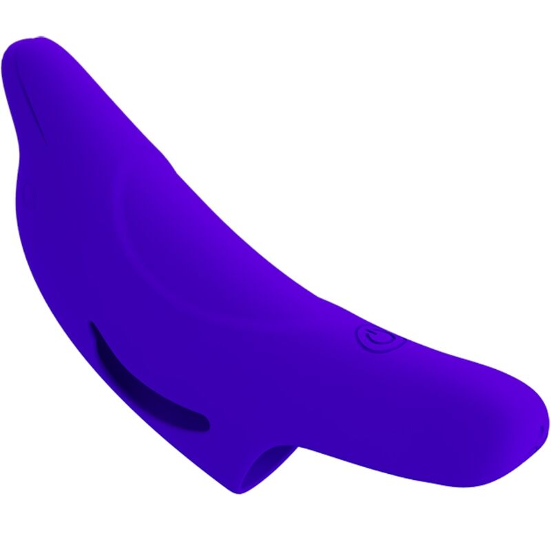 PRETTY LOVE - PUISSANT STIMULATEUR DE DOIGTS BLEU FONCÉ DELPHINI PRETTY LOVE