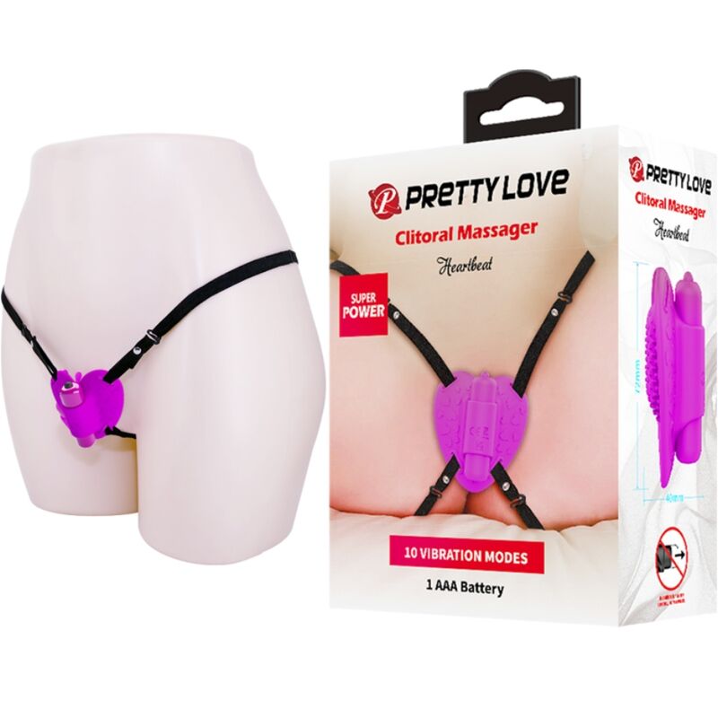 PRETTY LOVE - MASSEUR DE CLITORIS HEARTBEAT 10 MODES DE VIBRATION VIOLET PRETTY LOVE FLIRTATION