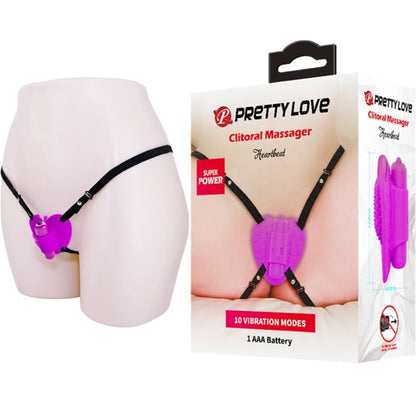 PRETTY LOVE - MASSEUR DE CLITORIS HEARTBEAT 10 MODES DE VIBRATION VIOLET PRETTY LOVE FLIRTATION