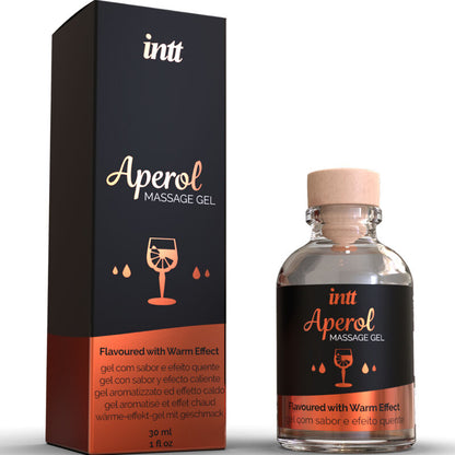 INTT MASSAGE & ORAL SEX - GEL DE MASSAGE APEROL EFFET CHALEUR INTENSE INTT MASSAGE & ORAL SEX