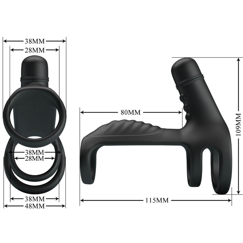 PRETTY LOVE - MANCHON DEXTENSION EN SILICONE SOUPLE ÉLASTIQUE PRETTY LOVE MALE