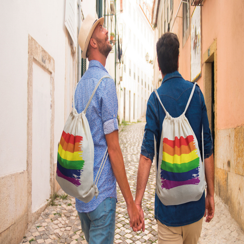PRIDE - SAC  DOS DRAPEAU LGBT EN COTON PRIDE