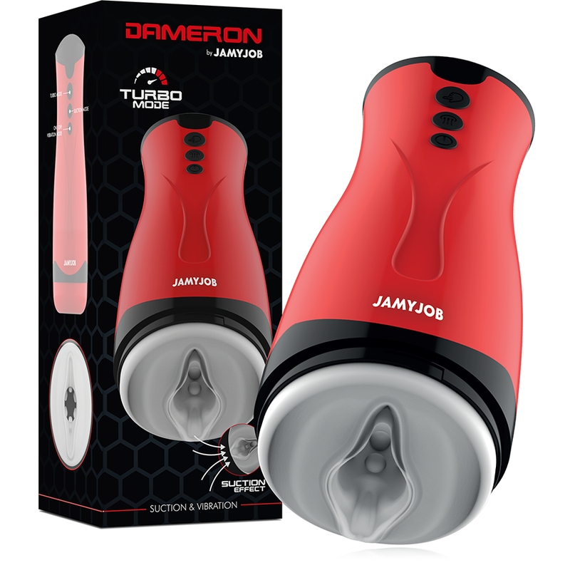 JAMYJOB - MASTURBATEUR À ASPIRATION ET VIBRATION DAMERON JAMYJOB