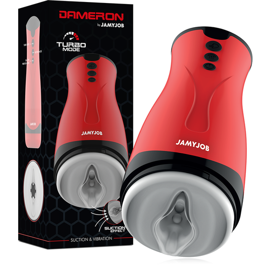 JAMYJOB - MASTURBATEUR À ASPIRATION ET VIBRATION DAMERON JAMYJOB